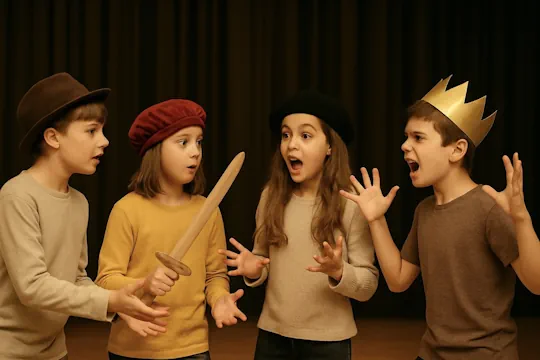 Kids at Theatre Acting